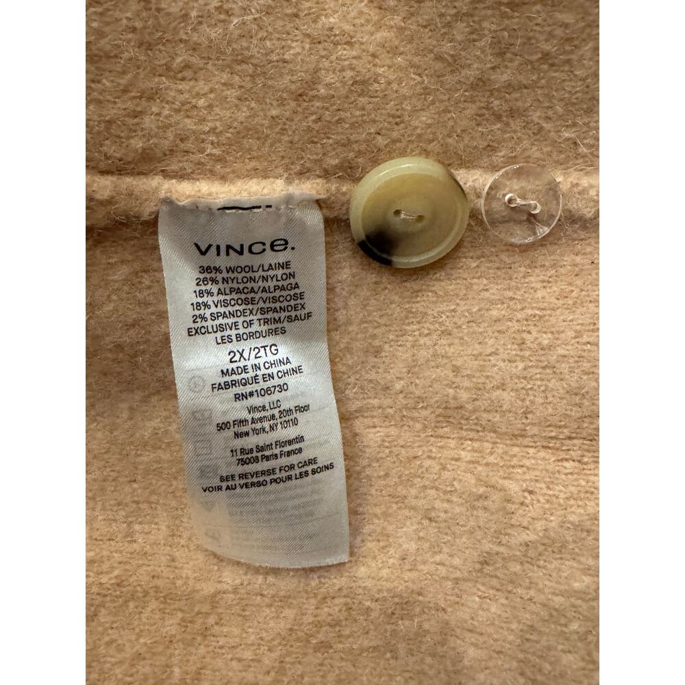 VINCE Wool-Alpaca Blend Knit Cardigan Coat - Size 2XL - Picture 7 of 10